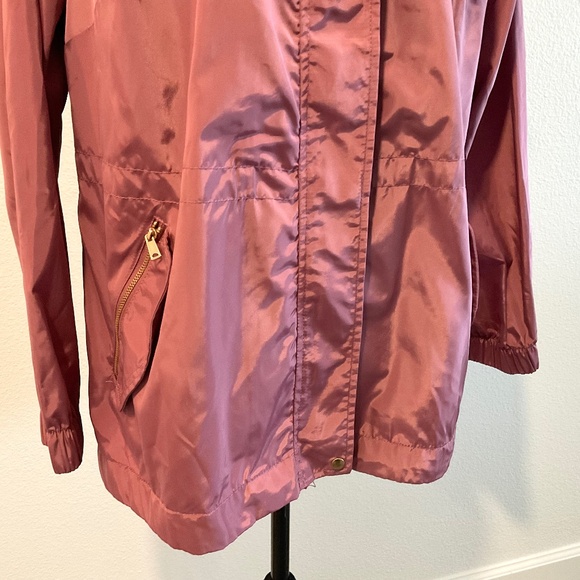 Cavalini Jacket  Lightweight Hooded Mauve Size 1X NWOT - Picture 10 of 10